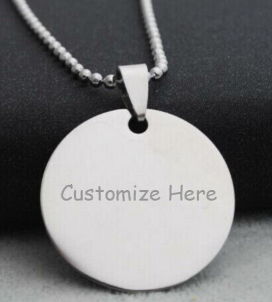 Pendent Engraving Starting from $35